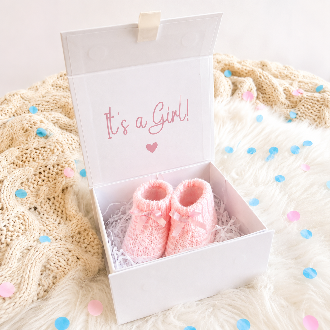 Gender Reveal Bootie Box