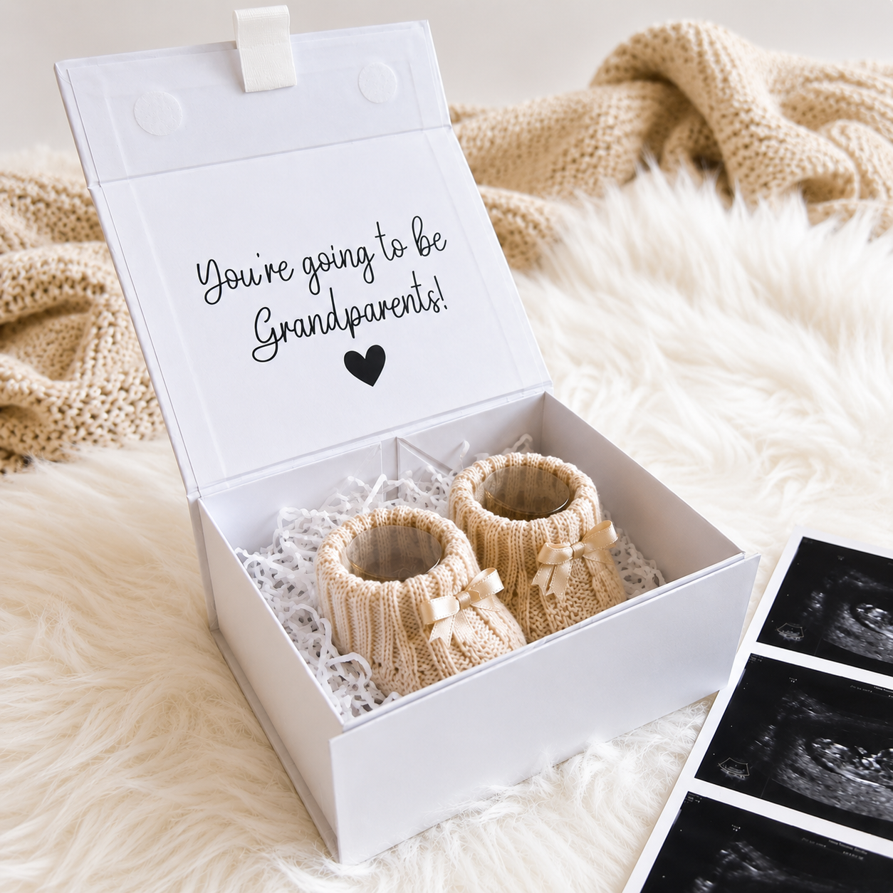 Pregnancy Announcement Booties
