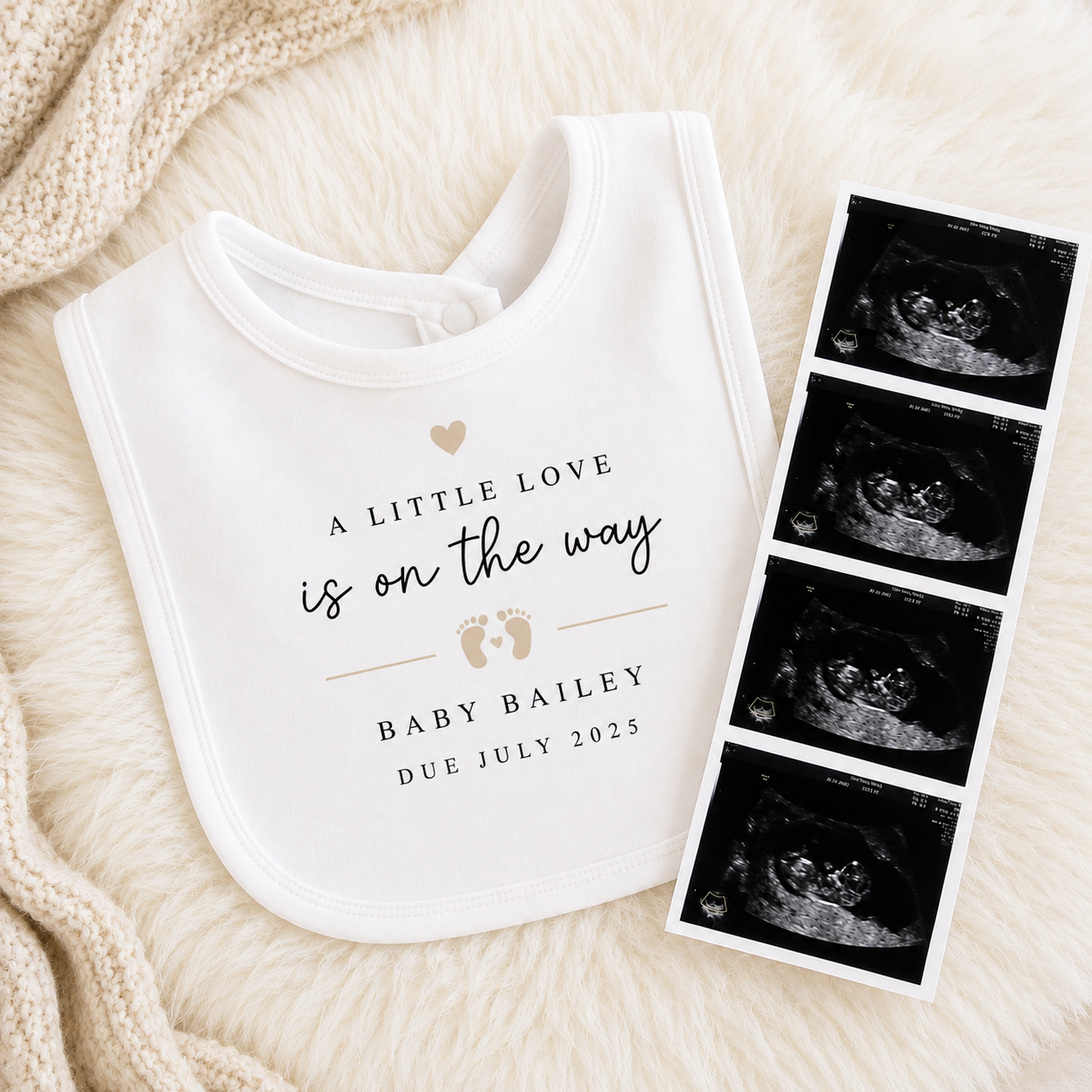 Pregnancy Announcement Bib
