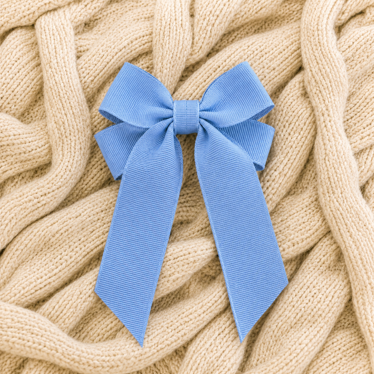 Personalised Hair Bow - Blue
