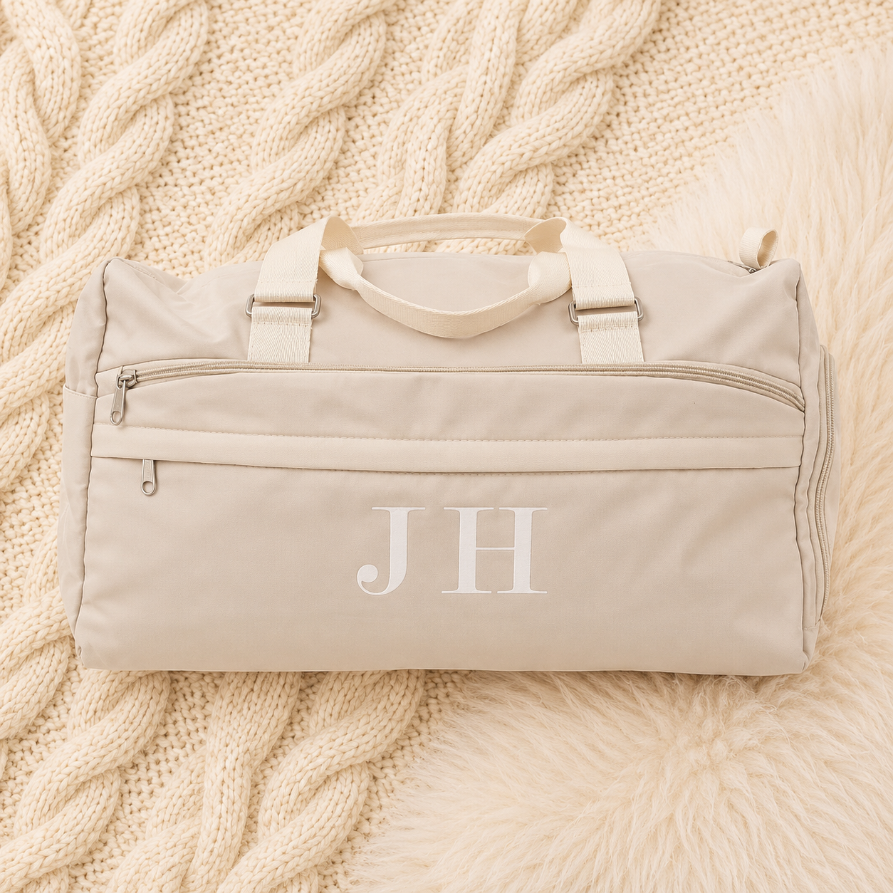 Personalised Hospital Bag - Cream