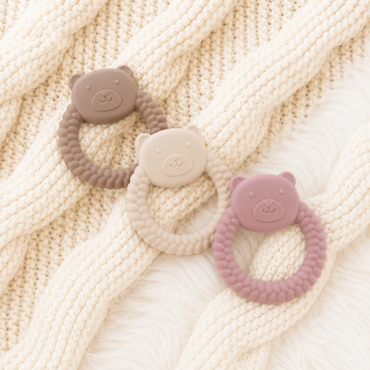 Bear-Shaped Teething Rings