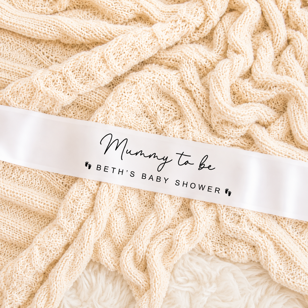 Baby Shower Sash – 'Mummy/Daddy to be'