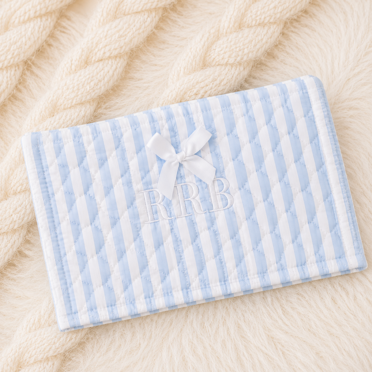 Personalised Quilted Nappy Caddy