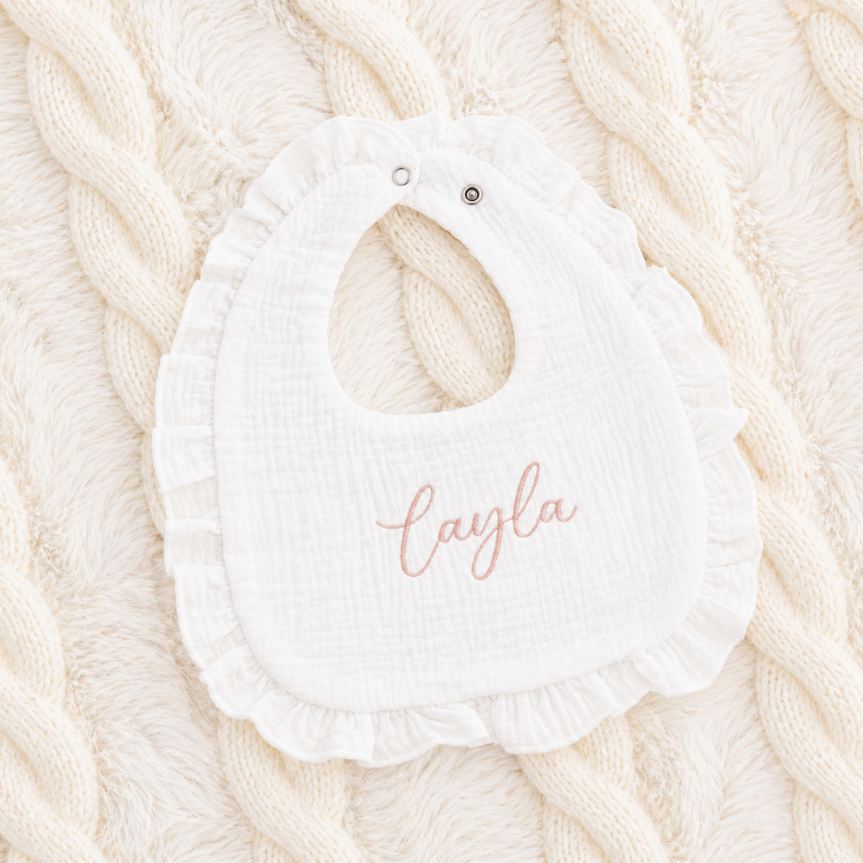 Personalised Frill Bib