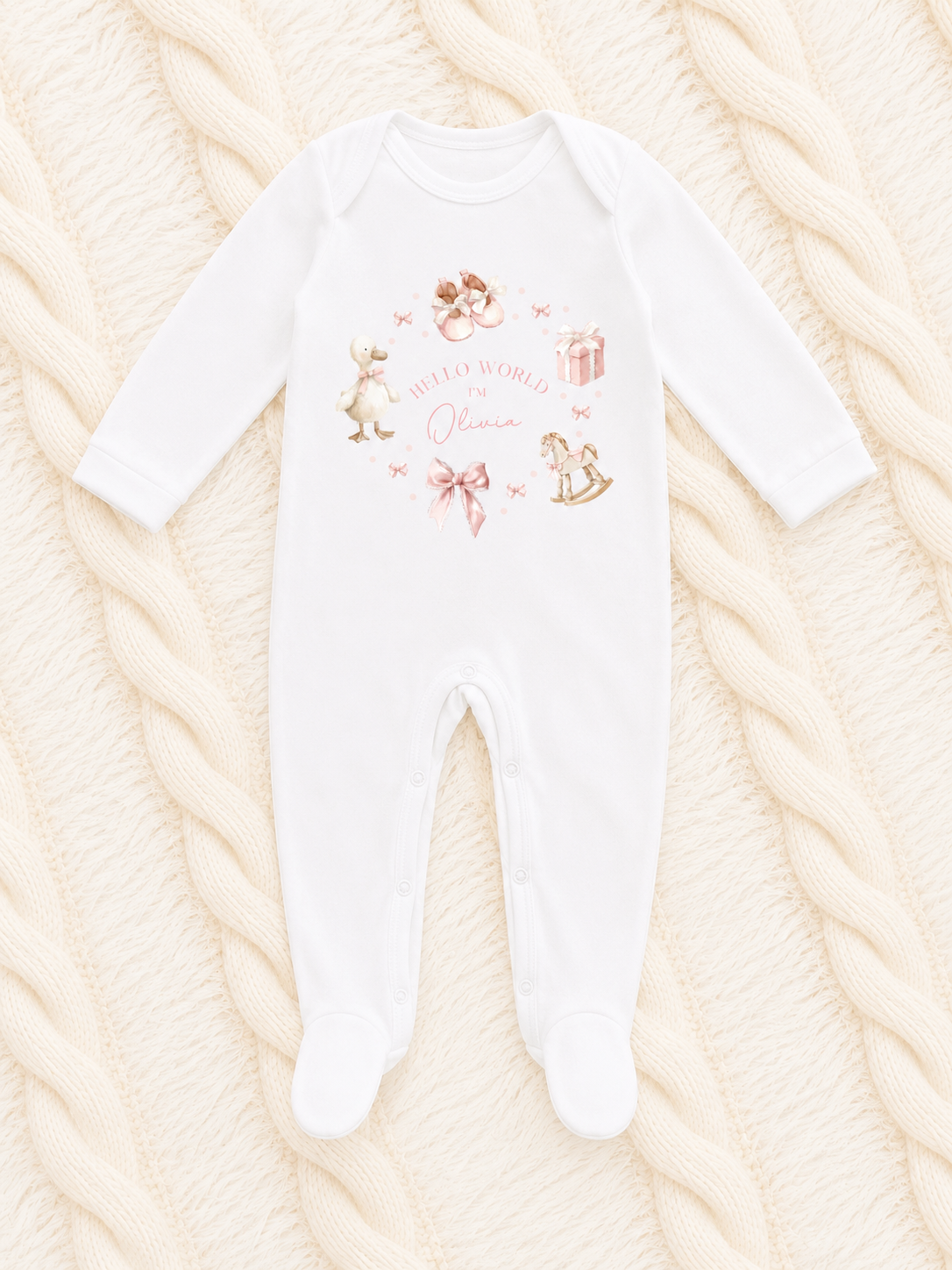 Welcome to the World - Girly Design
