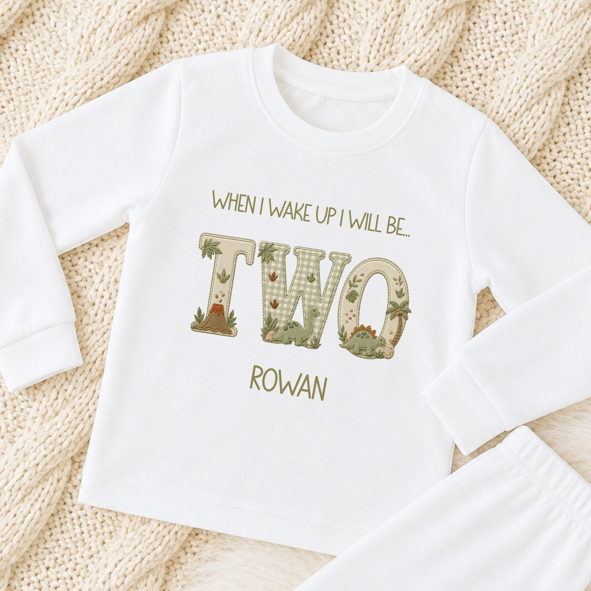 Birthday Pyjamas- Dinosaur Design