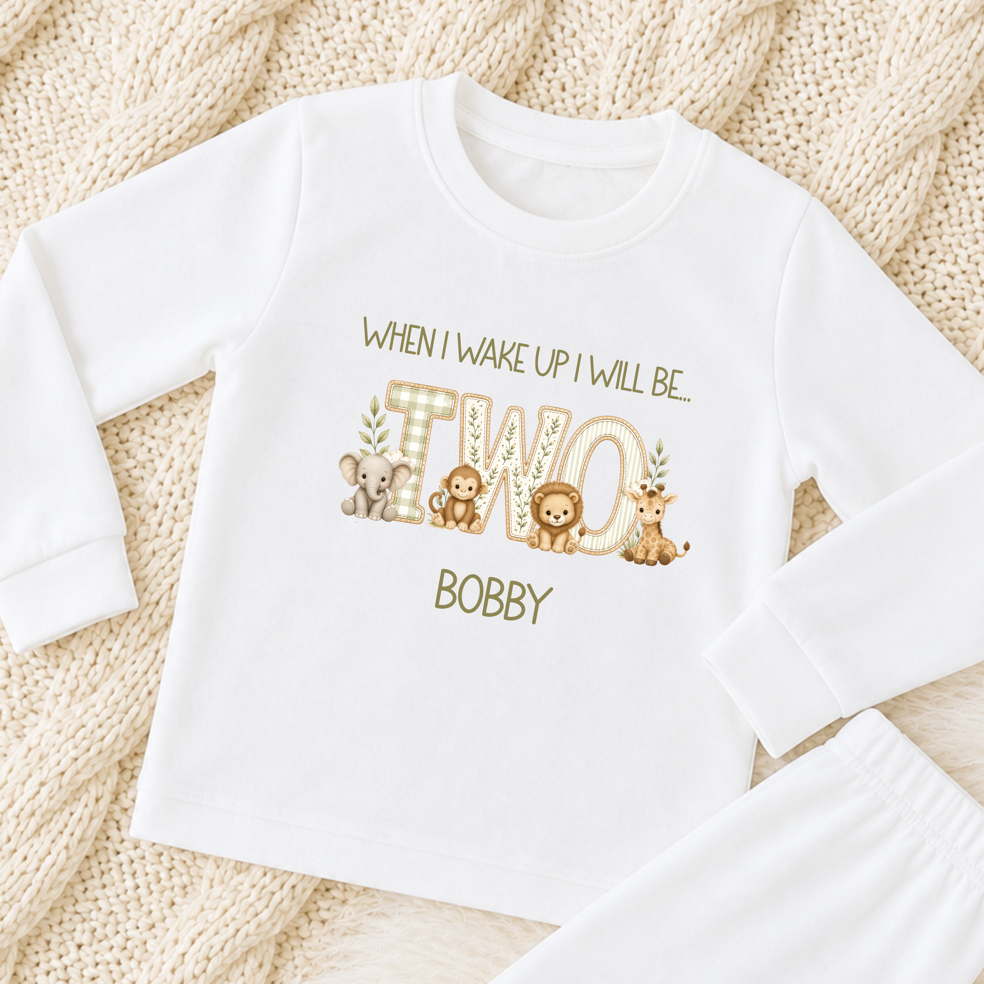 Birthday Pyjama - Safari Theme