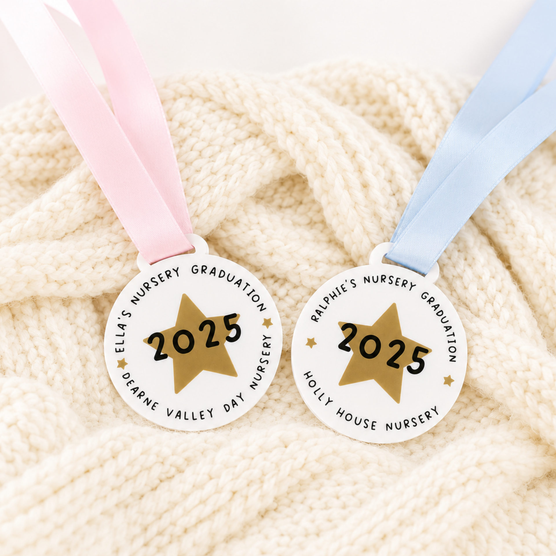 Personalised Nursery Graduation Medal