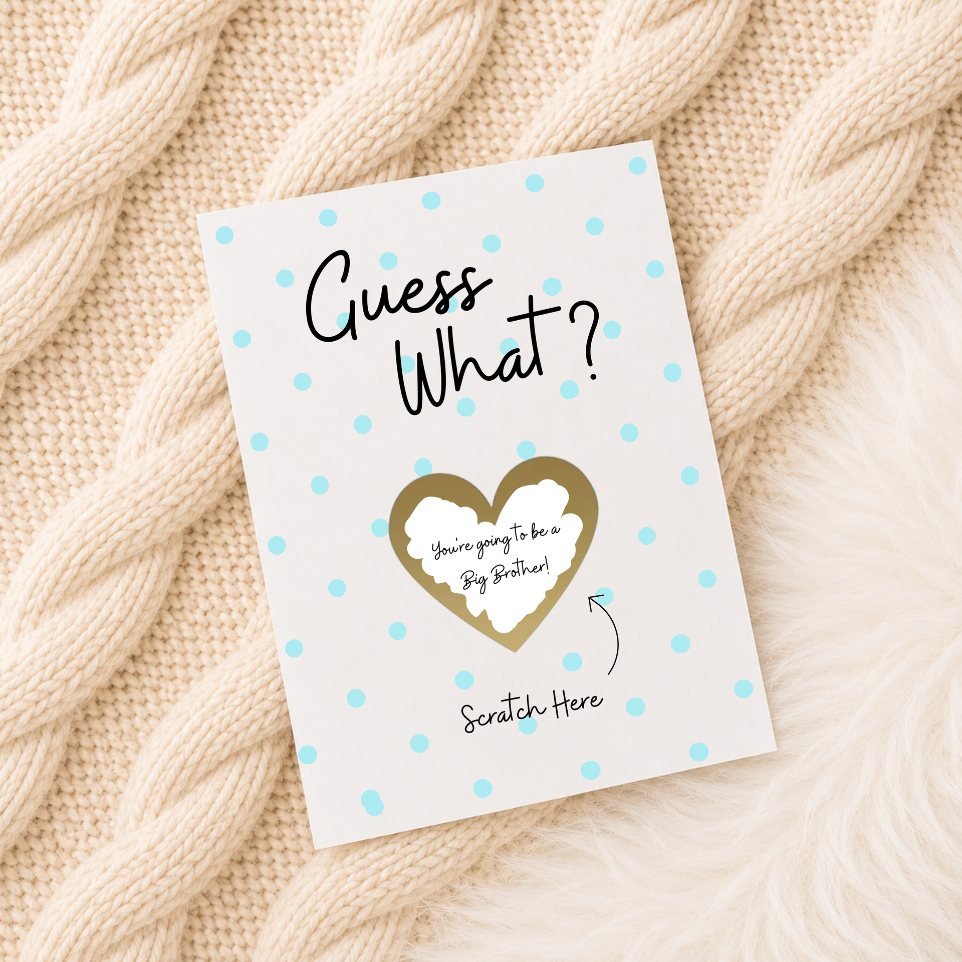 Pregnancy Announcement Scratchcard - Big Brother