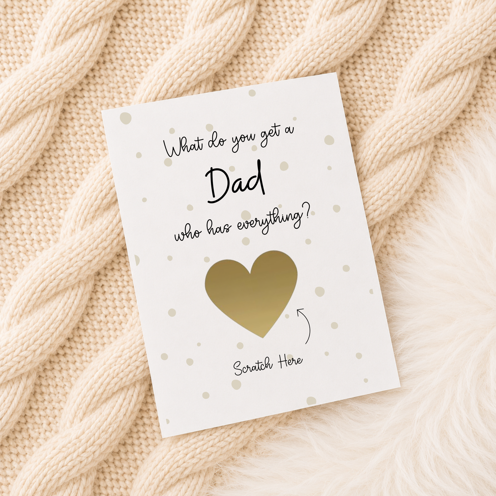 Pregnancy Announcement Scratchcard - Dad