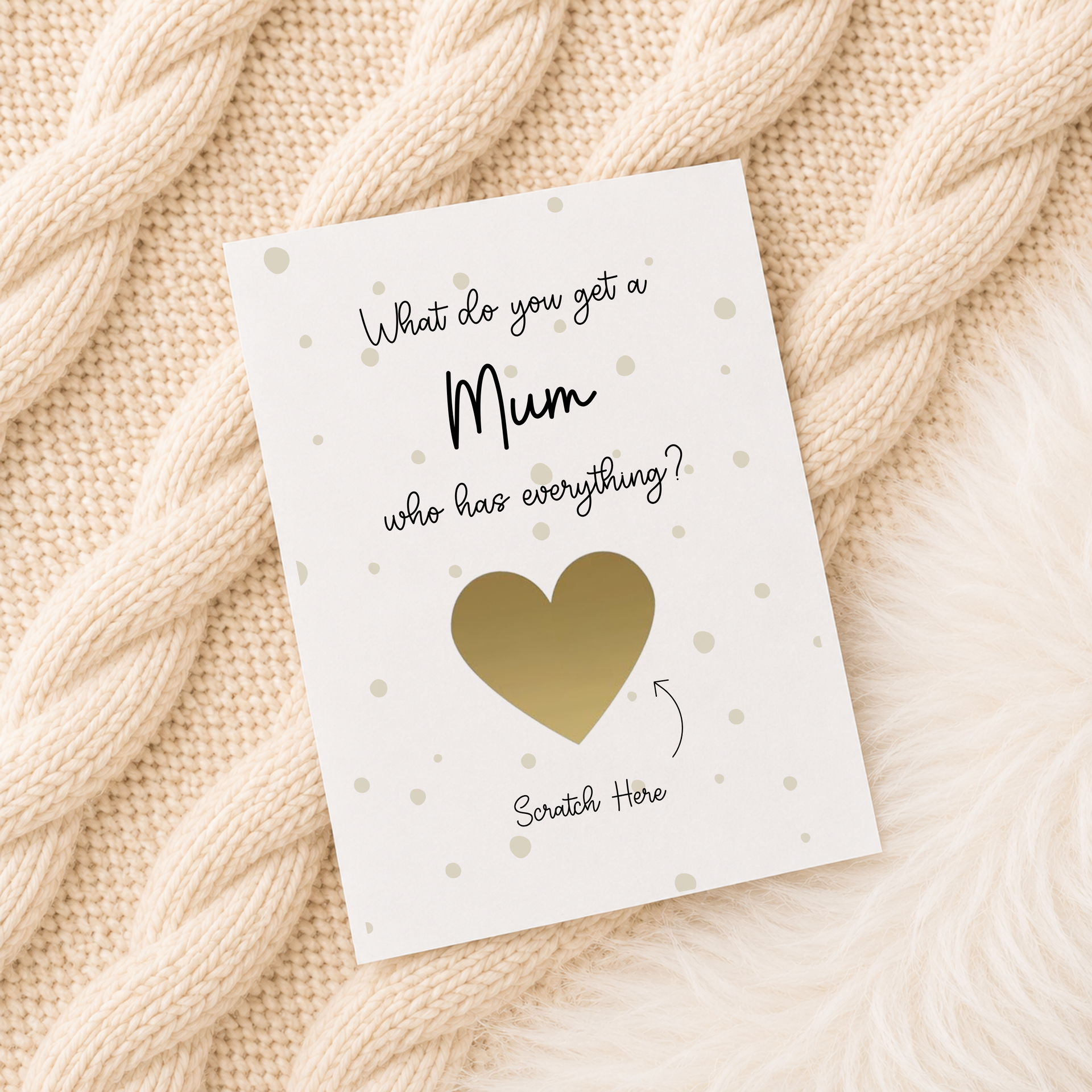 Pregnancy Announcement Scratchcard - Mum