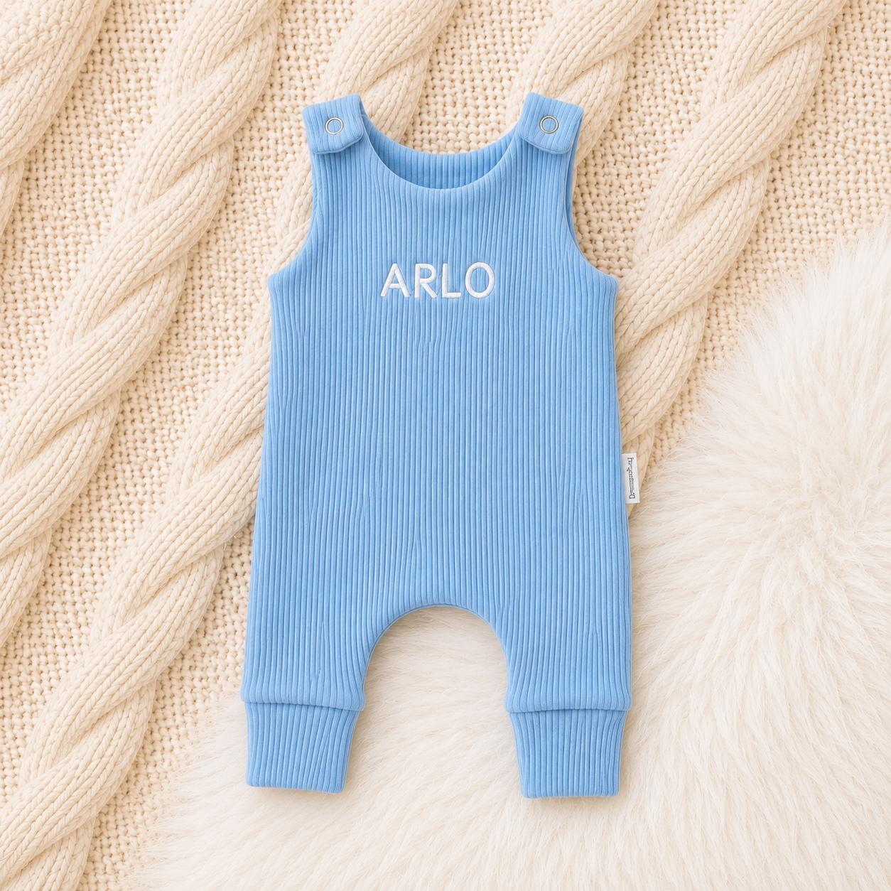Personalised Baby Dungarees - Blue