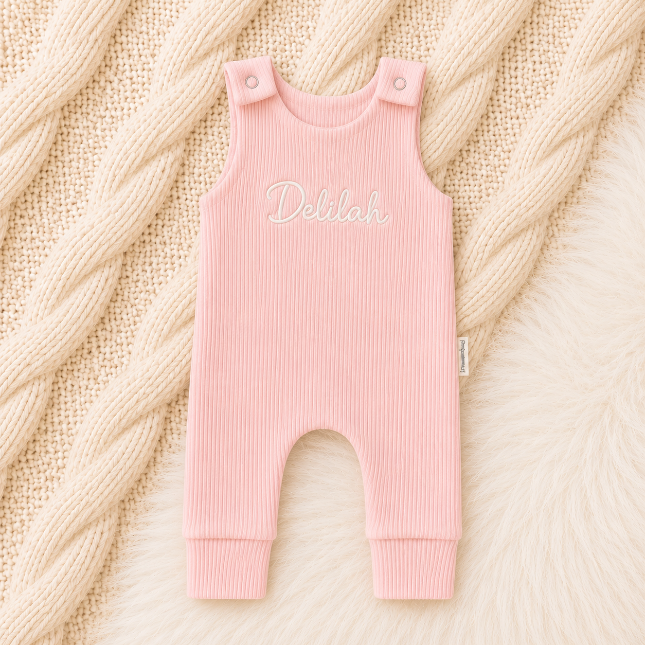 Personalised Baby Dungarees - Pink