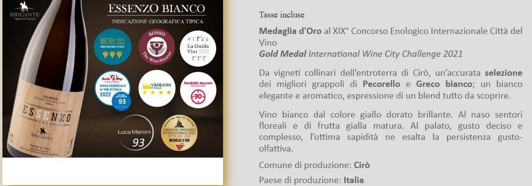 Flacone marrone accanto a una pagina di testo e a distintivi circolari colorati su sfondo nero