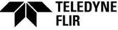 A black and white logo for teledyne flir