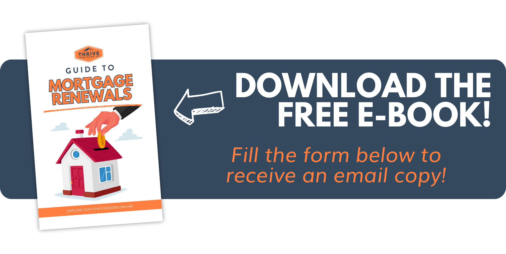 A sign that says `` download the free e-book ! fill the form below to receive an email copy ! ''