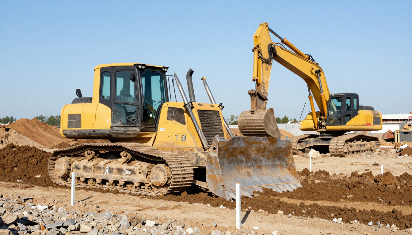 Blog hero image of earthmoving equipment
