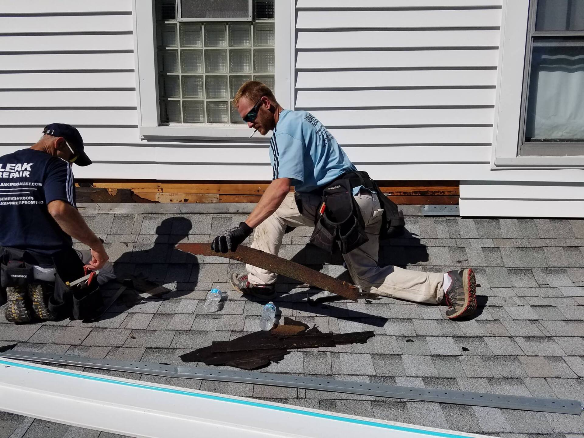 Fixing the Siding on the Top of the Roof - St. Peters, MO - Water Leak Specialist, Inc. Fixing the Siding on the Top of the Roof - St. Peters, MO - Water Leak Specialist, Inc.