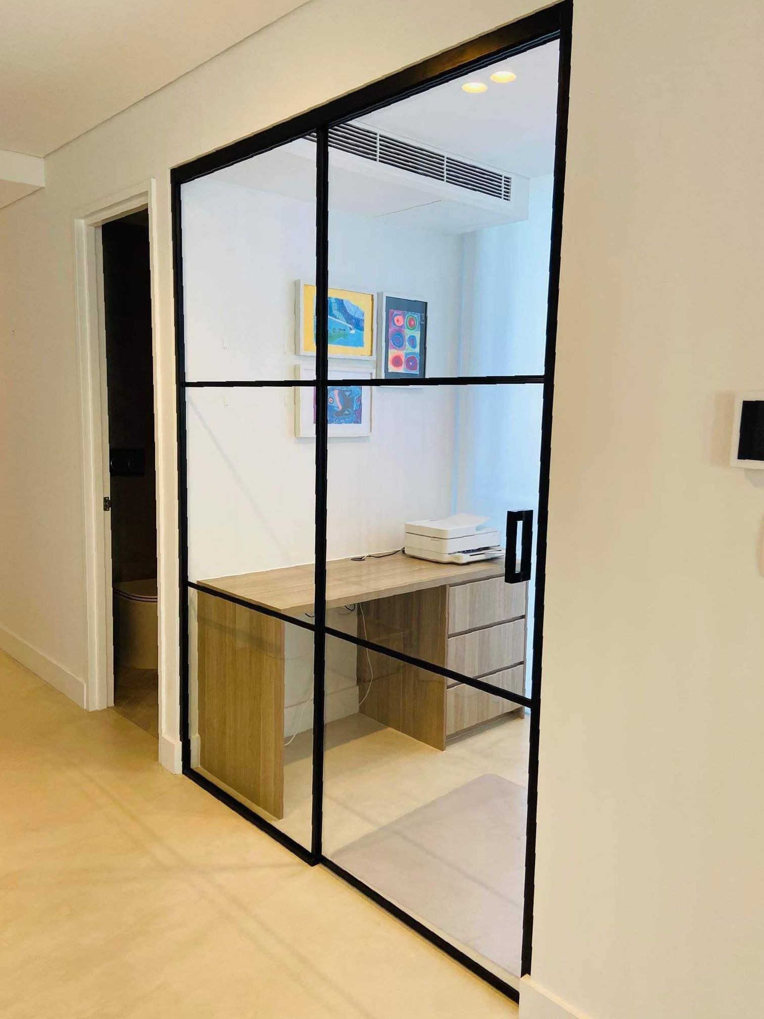 A Glass Door for an Office — Distinctive Glass & Aluminium in Port Kembla, NSW