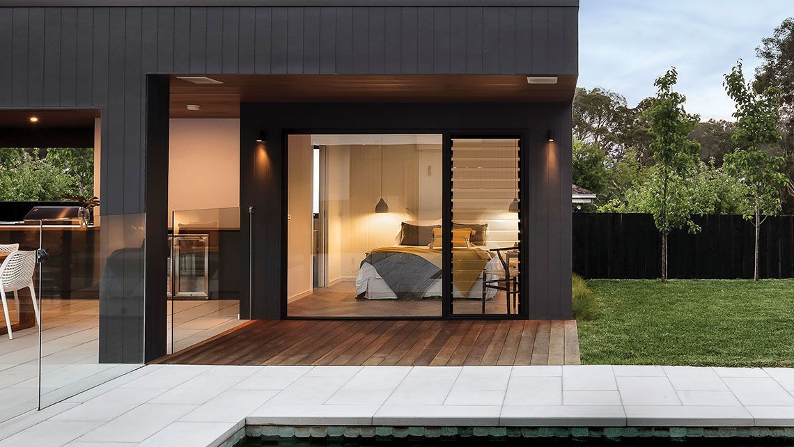 A Bedroom with Large Glass Window — Distinctive Glass & Aluminium in Port Kembla, NSW