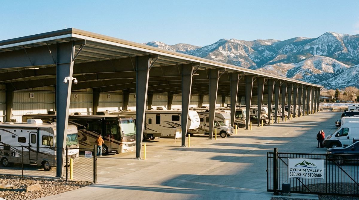 RV storage in Gypsum Colorado covered parking