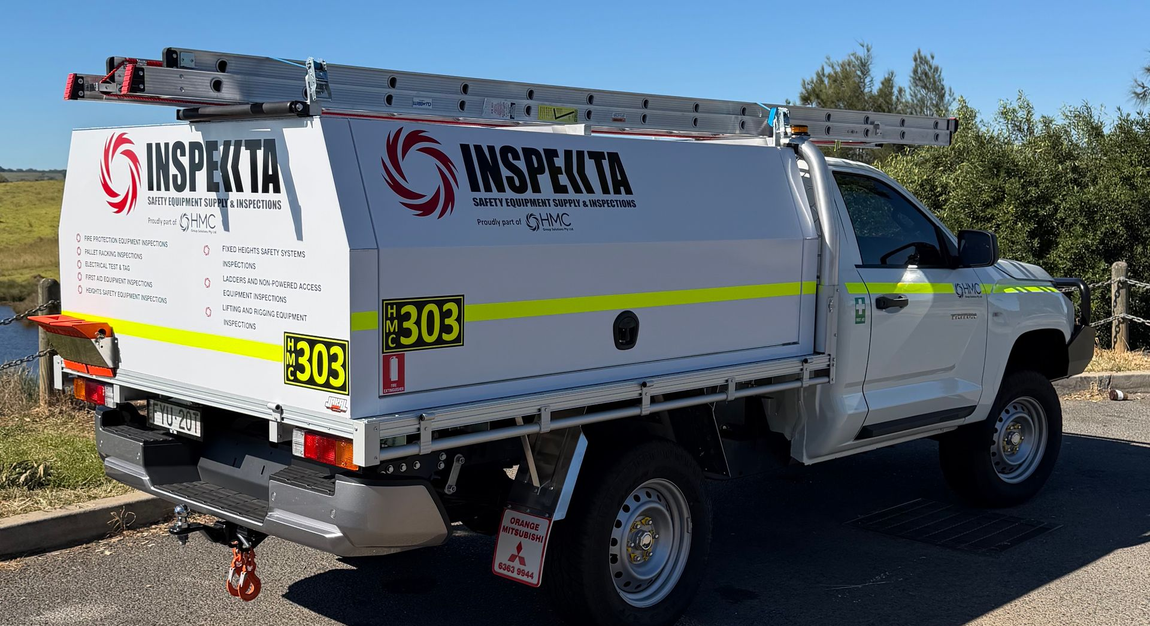INSPEKTA service ute with branded signage