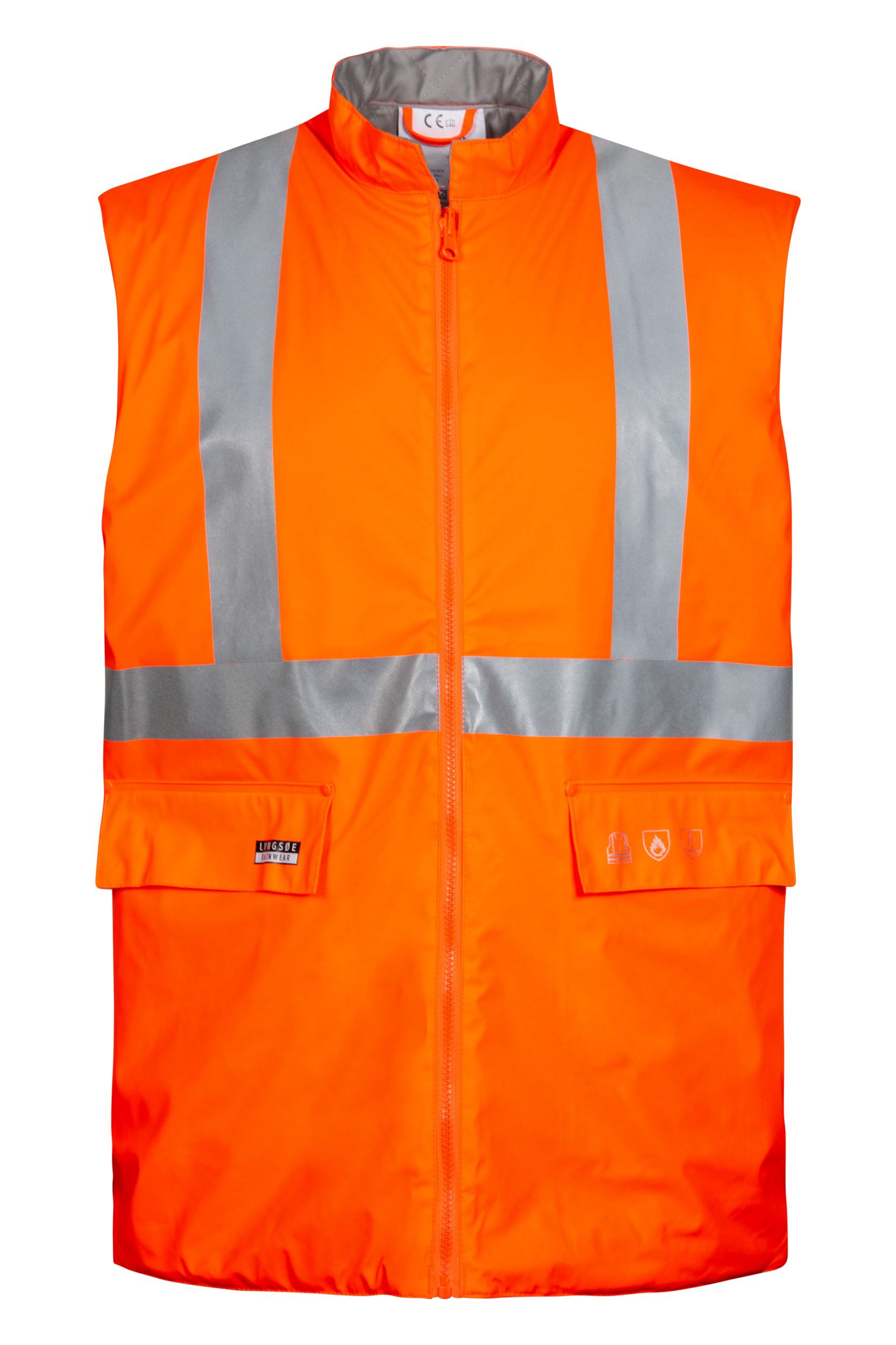 Brandvetragende Hi-Vis bodywarmer - FR-LR1456