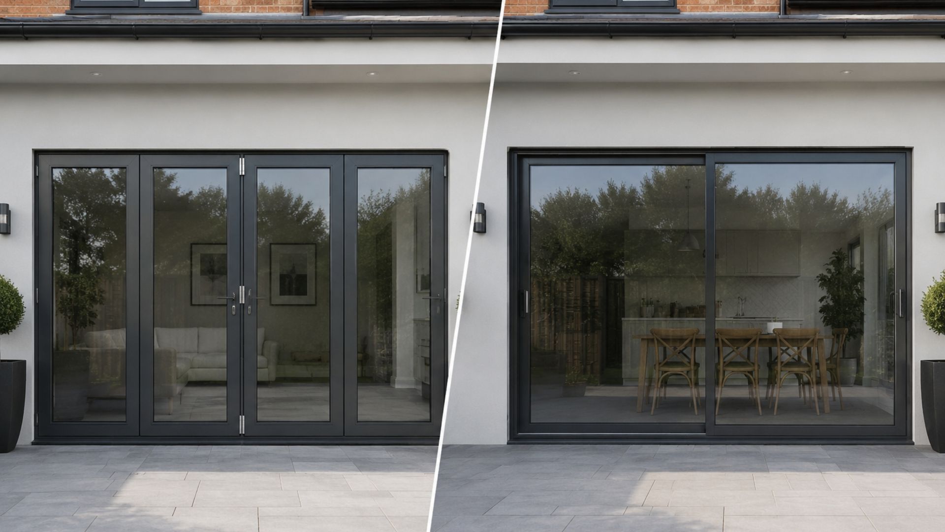 Learn the key differences between bifold and sliding patio doors, including pros and cons, opening styles, visual aesthetics and cost. Learn the key differences between bifold and sliding patio doors, including pros and cons, opening styles, visual aesthetics and cost.