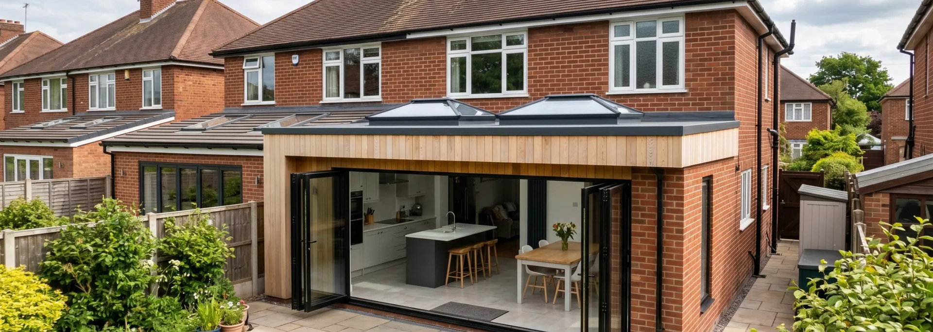Picture of Bifold doors. Picture of Bifold doors.