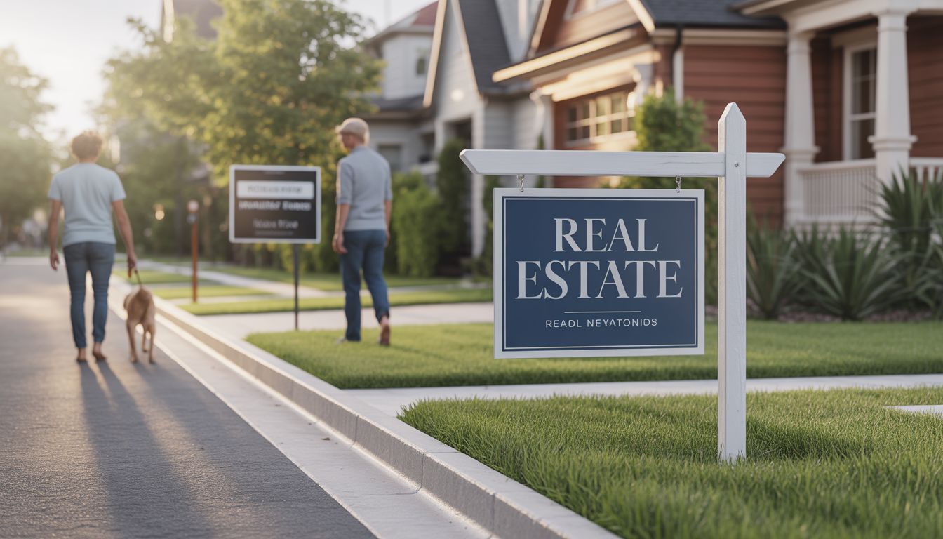Well-installed real estate sign increasing buyer interest