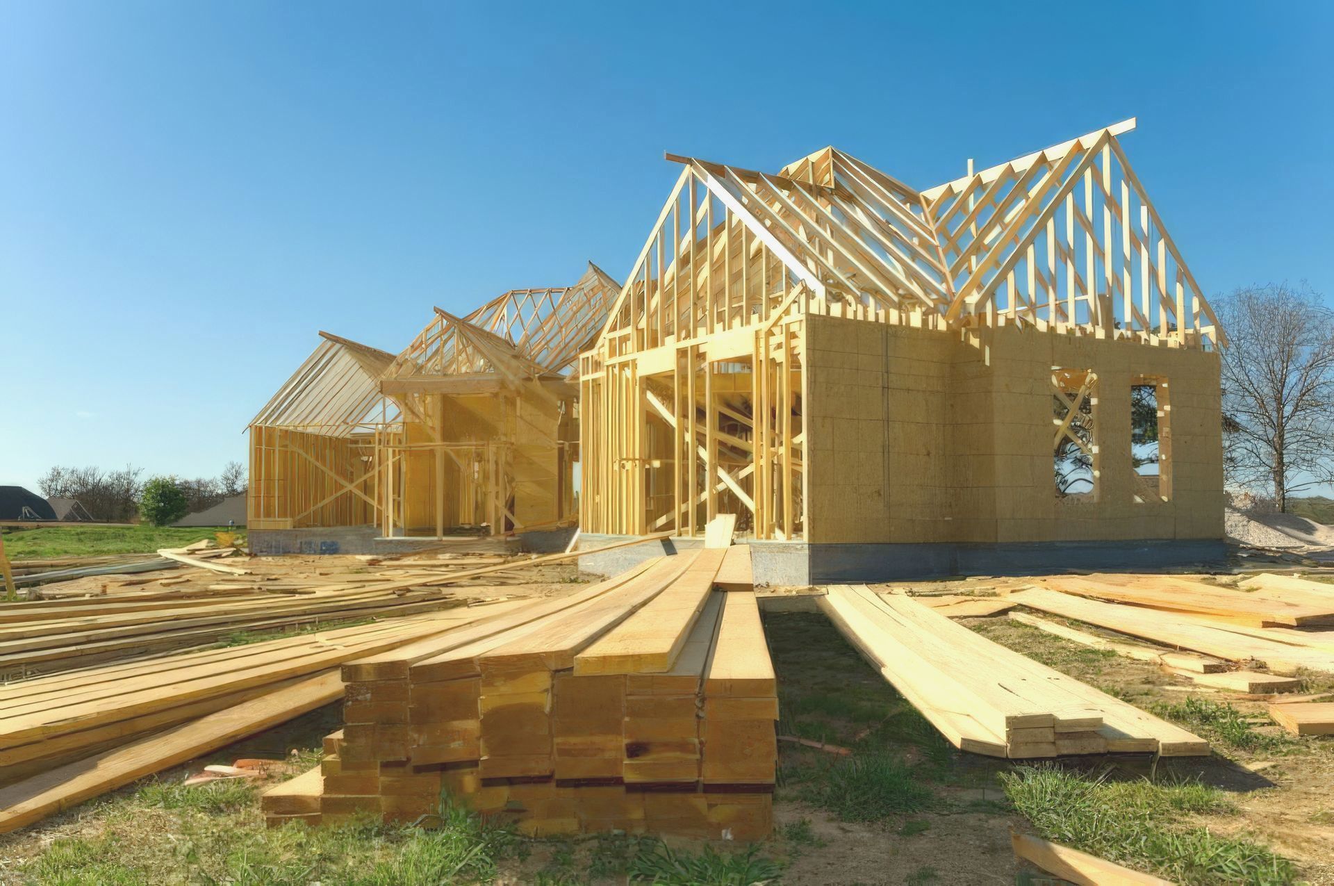 New Construction of house that Avid plumbers can plumb.