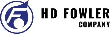 Logo: Blue circle with