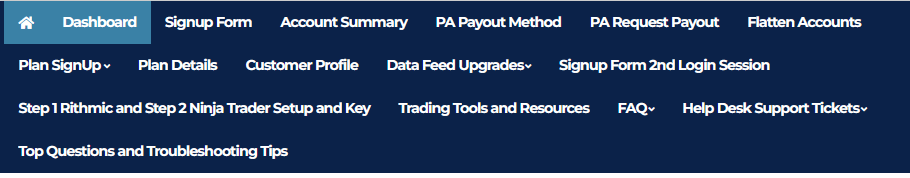 Apex Trader Funding Dashboard