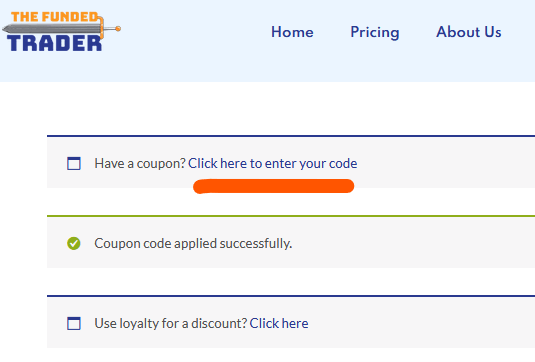 TheFundedTrader discount code