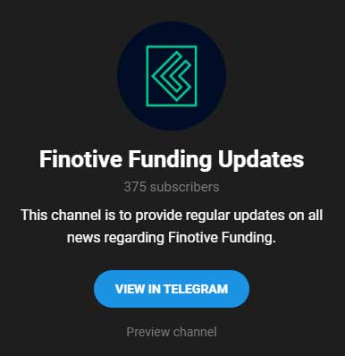finotive funding telegram account