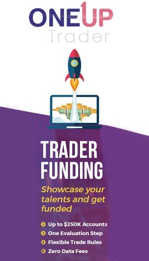 OneUp trader funding crypto forex