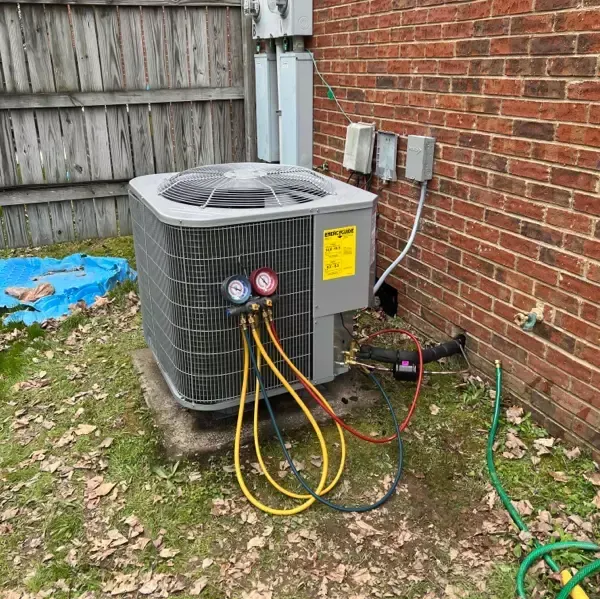 AC system testing during HVAC service