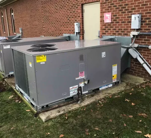 HVAC service for a commercial packaged AC system