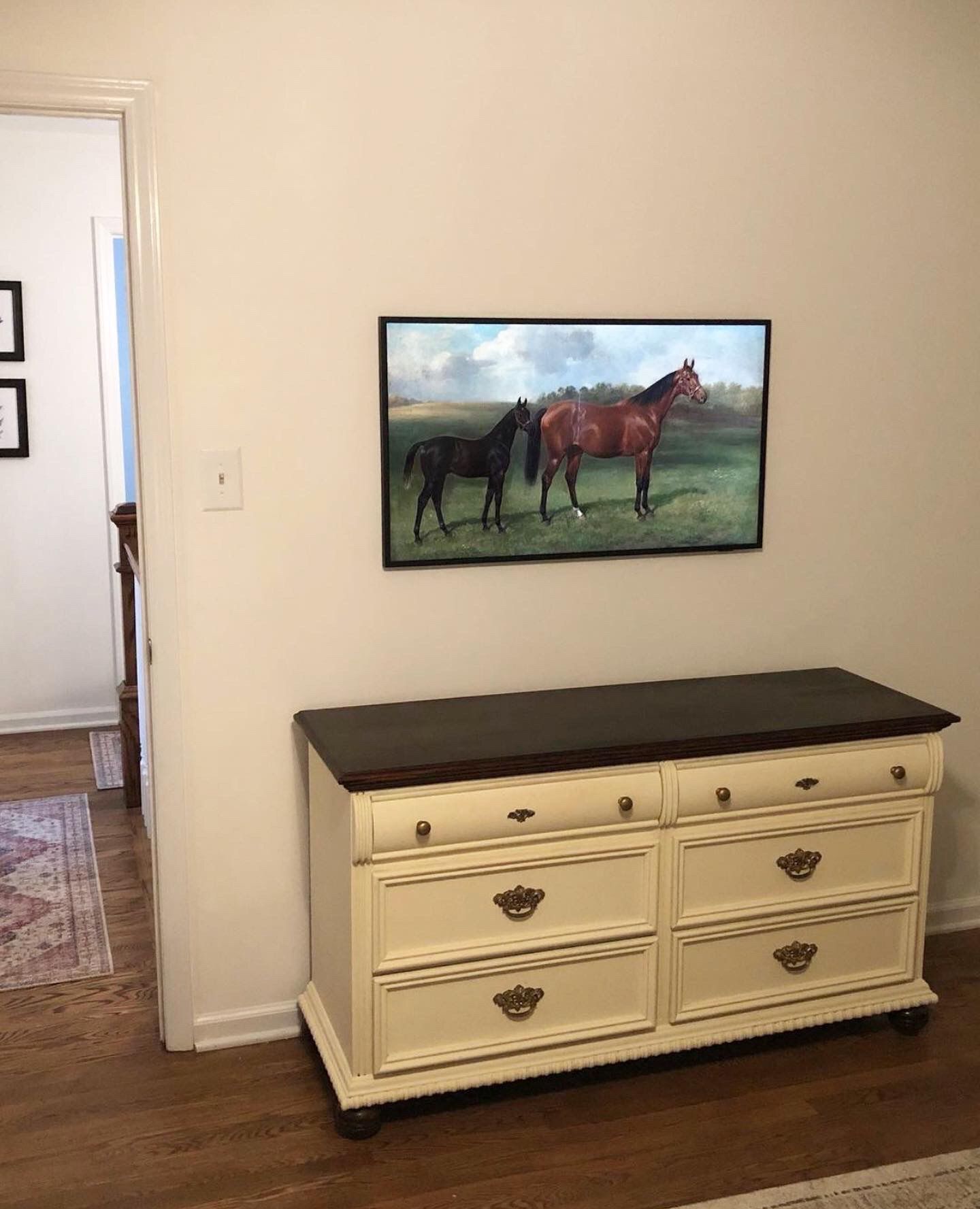 Small TV Mounting in hallway