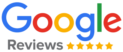 Google Reviews logo with five gold stars.