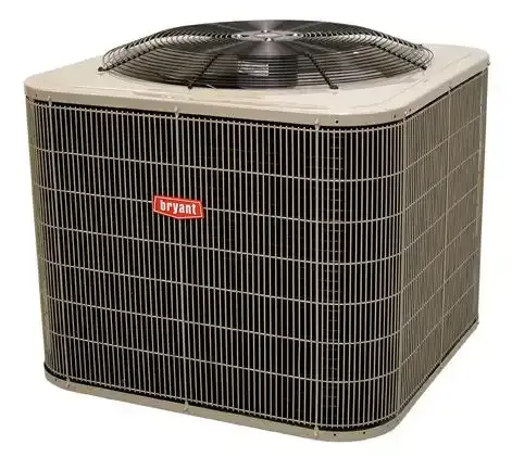A bryant air conditioner on a white background