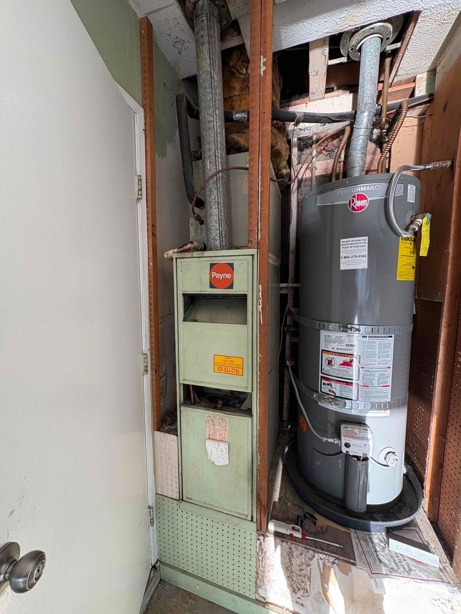 Before - Heating System Upgrade Loma Linda CA