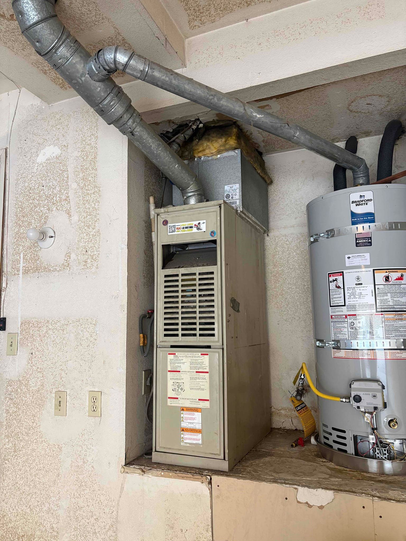 Before - Heating System Upgrade Grand Terrace CA