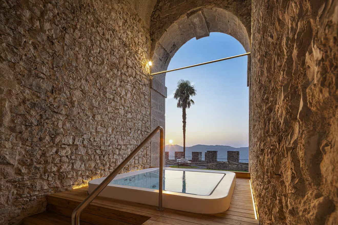 Relax at a spa in an ancient castle