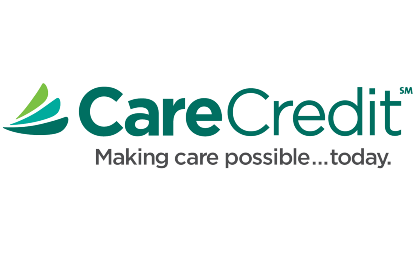 Care Credit CareCredit logo with green and teal graphics and tagline