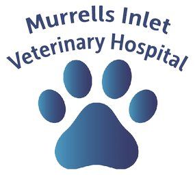 Murrells Inlet Veterinary Hospital Murrells Inlet Veterinary Hospital logo with blue paw print.
