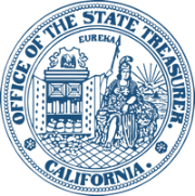 The seal of the office of the state treasurer of california
