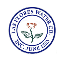 A logo for las flores water co. inc. june 1885
