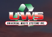 A logo for uws universal waste systems inc.